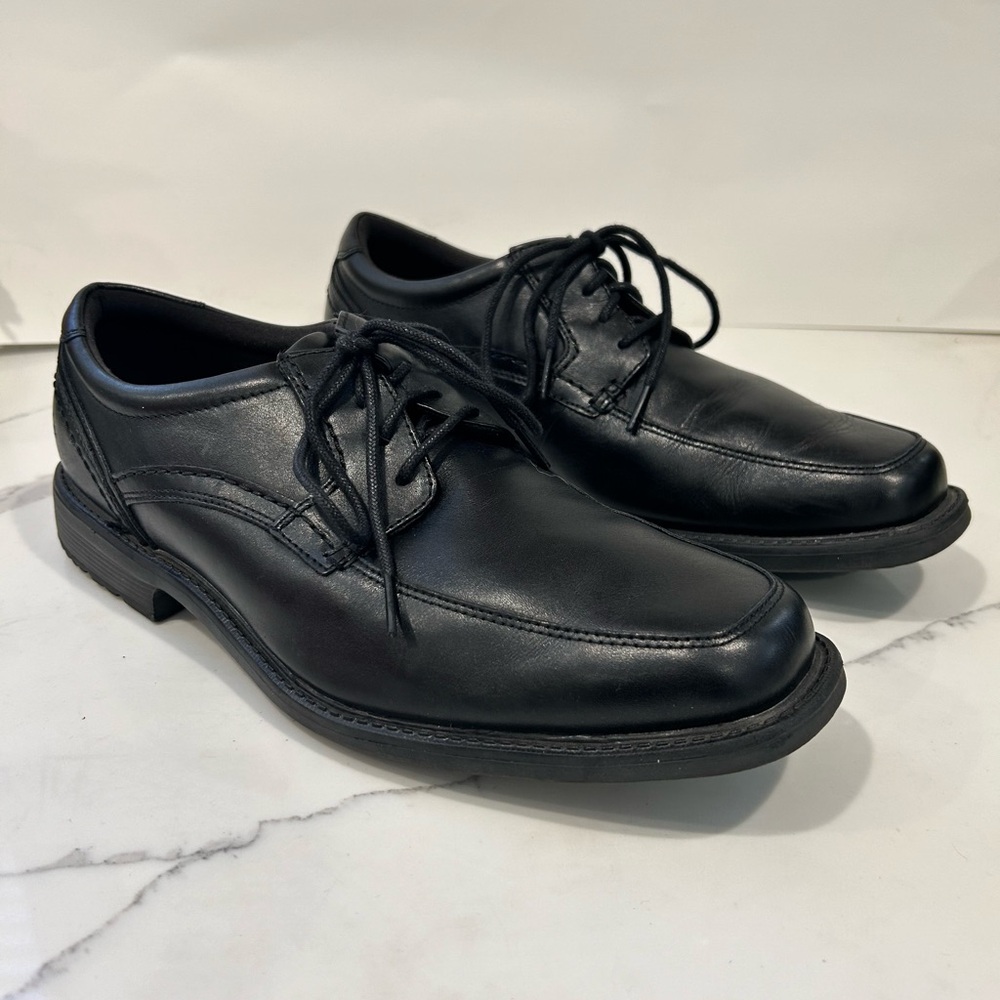 Rockport Taylor Apron Toe Men's Black Leather Oxfords Size 13